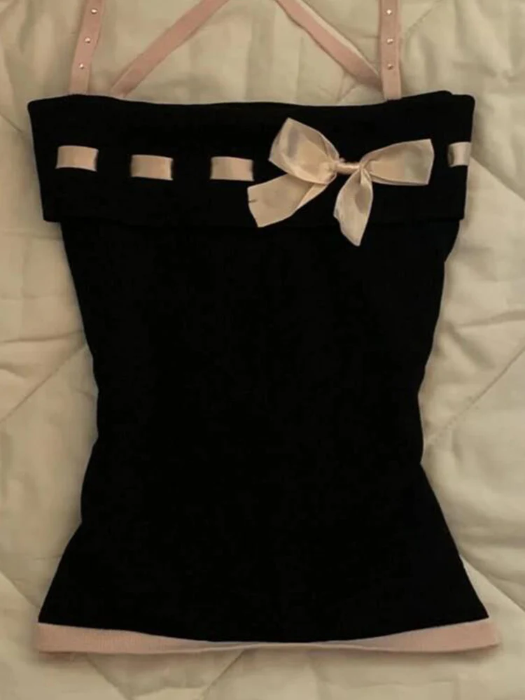 dark coquette coquette bow tank top - Image 4