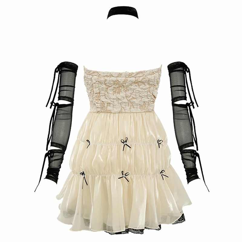 Dark Coquette Tulle Bows Dress - Image 2