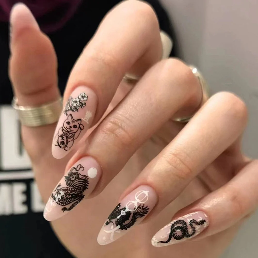 Dark Gothic Press On Nails - Image 19