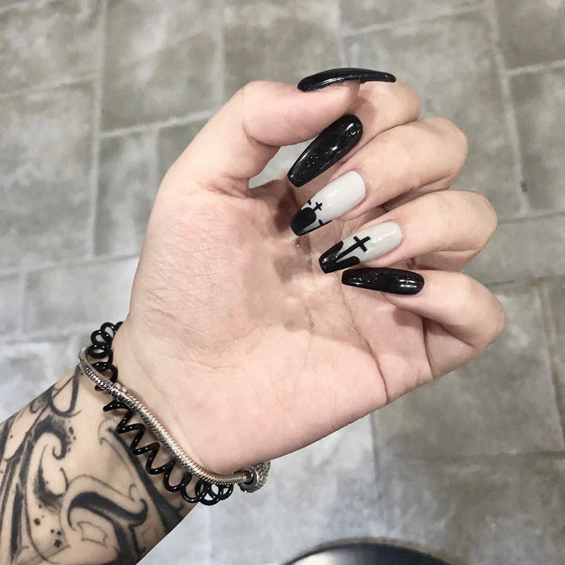 Dark Gothic Press On Nails - Image 25