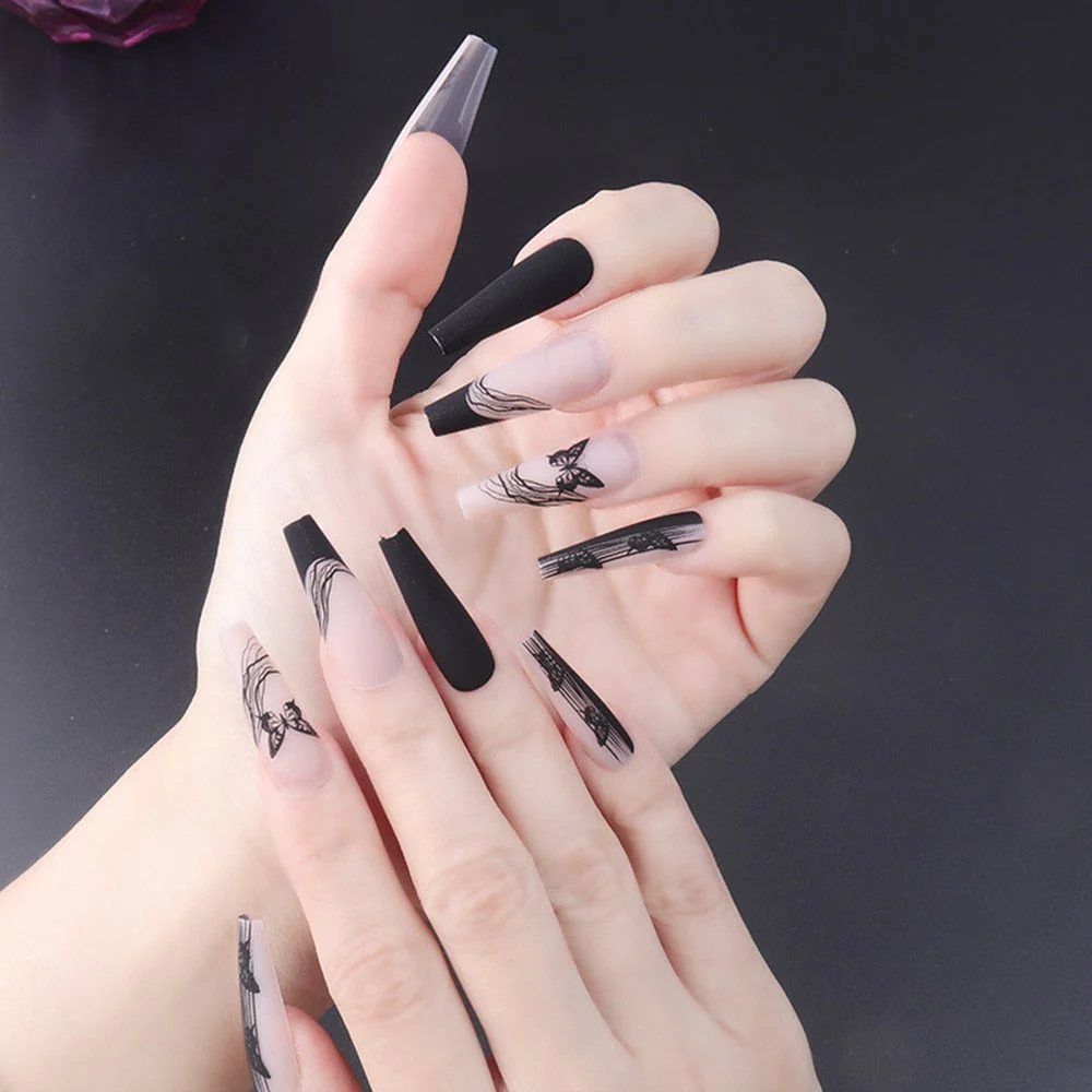 Dark Gothic Press On Nails - Image 28