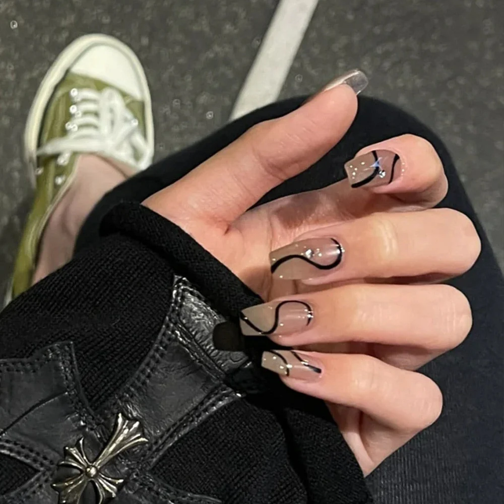 Dark Gothic Press On Nails - Image 4