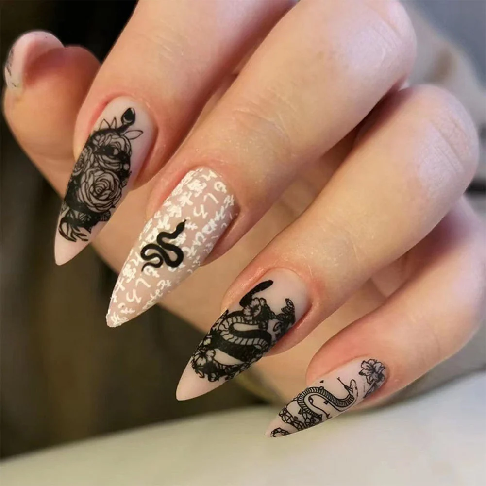 Dark Gothic Press On Nails - Image 40