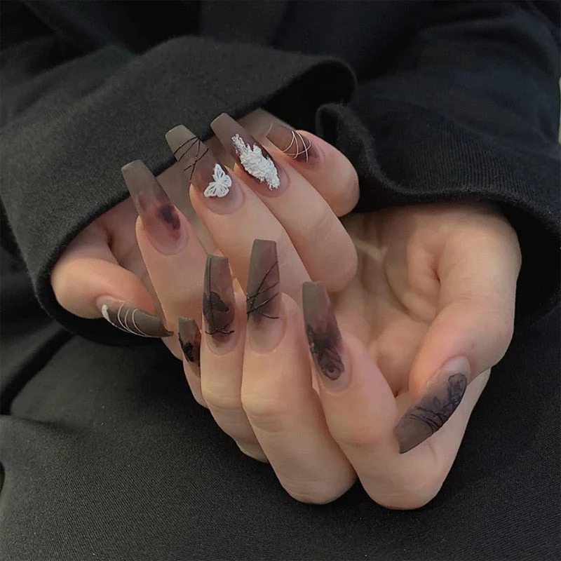Dark Gothic Press On Nails - Image 41