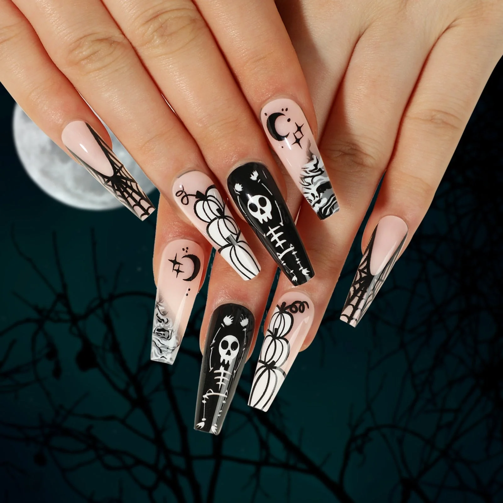 Dark Gothic Press On Nails - Image 44