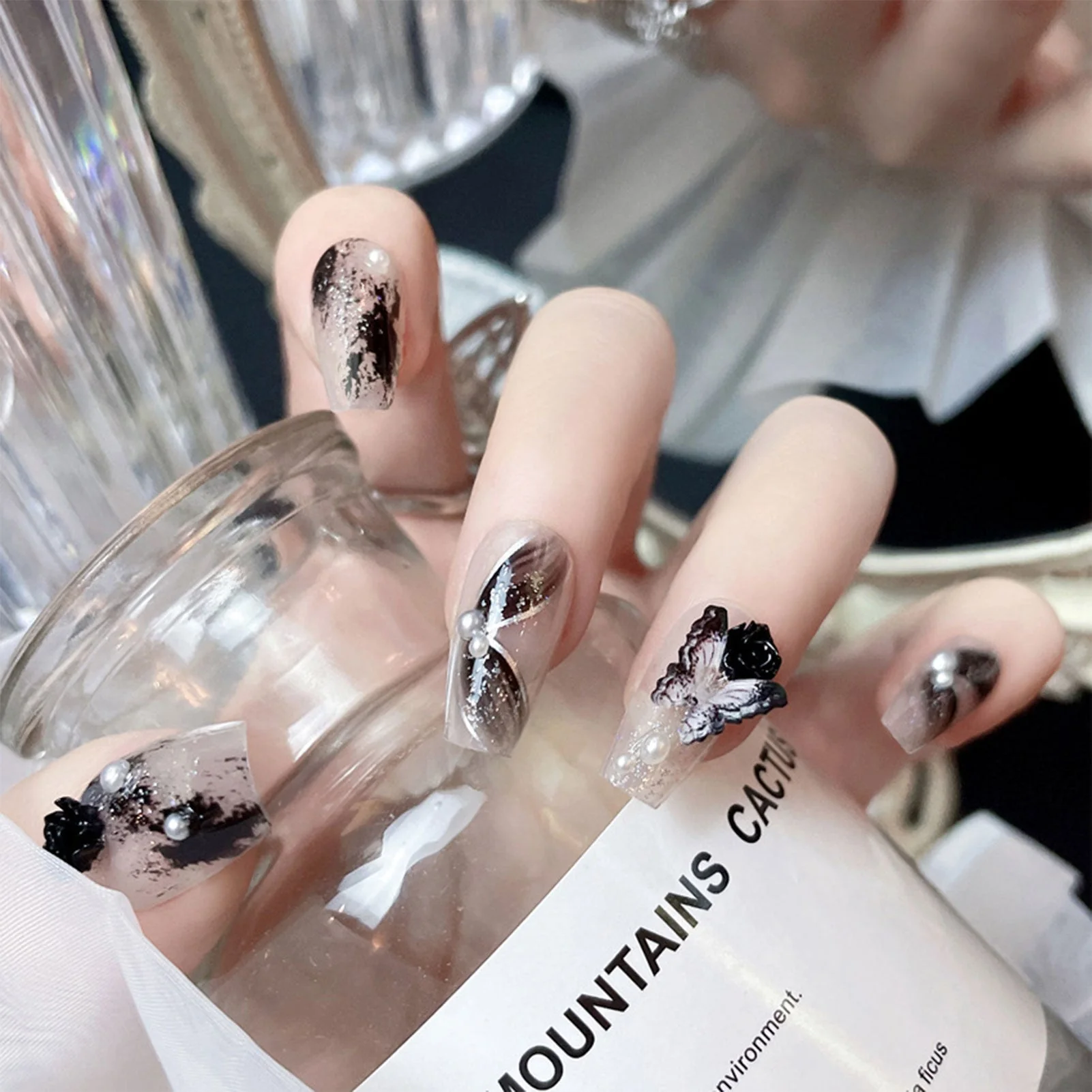 Dark Gothic Press On Nails - Image 45