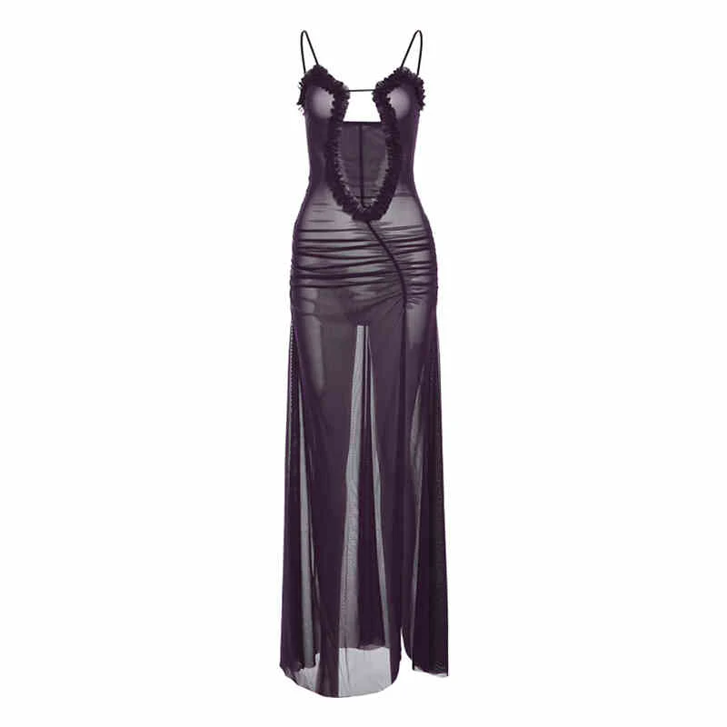 Dark Night Hollow Suspender Dress - Image 7