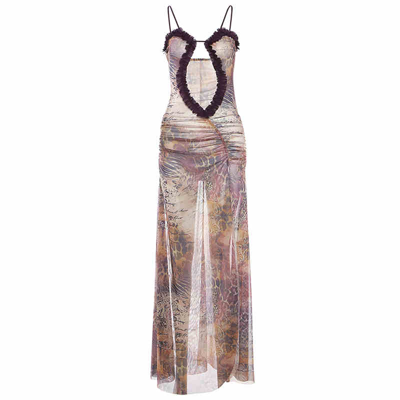Dark Night Hollow Suspender Dress - Image 8