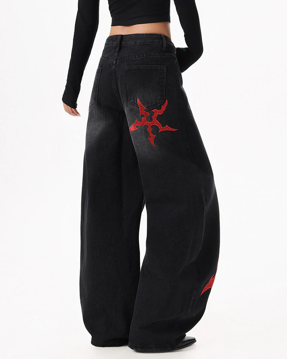 Dark Ritual Wide-Leg Jeans - Image 5