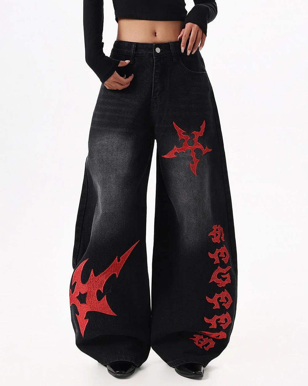 Dark Ritual Wide-Leg Jeans - Image 8