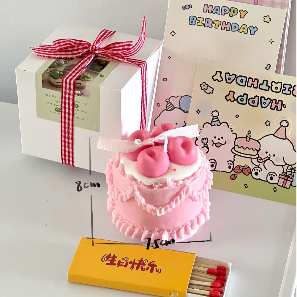 Decorated cake scented candle - Image 2