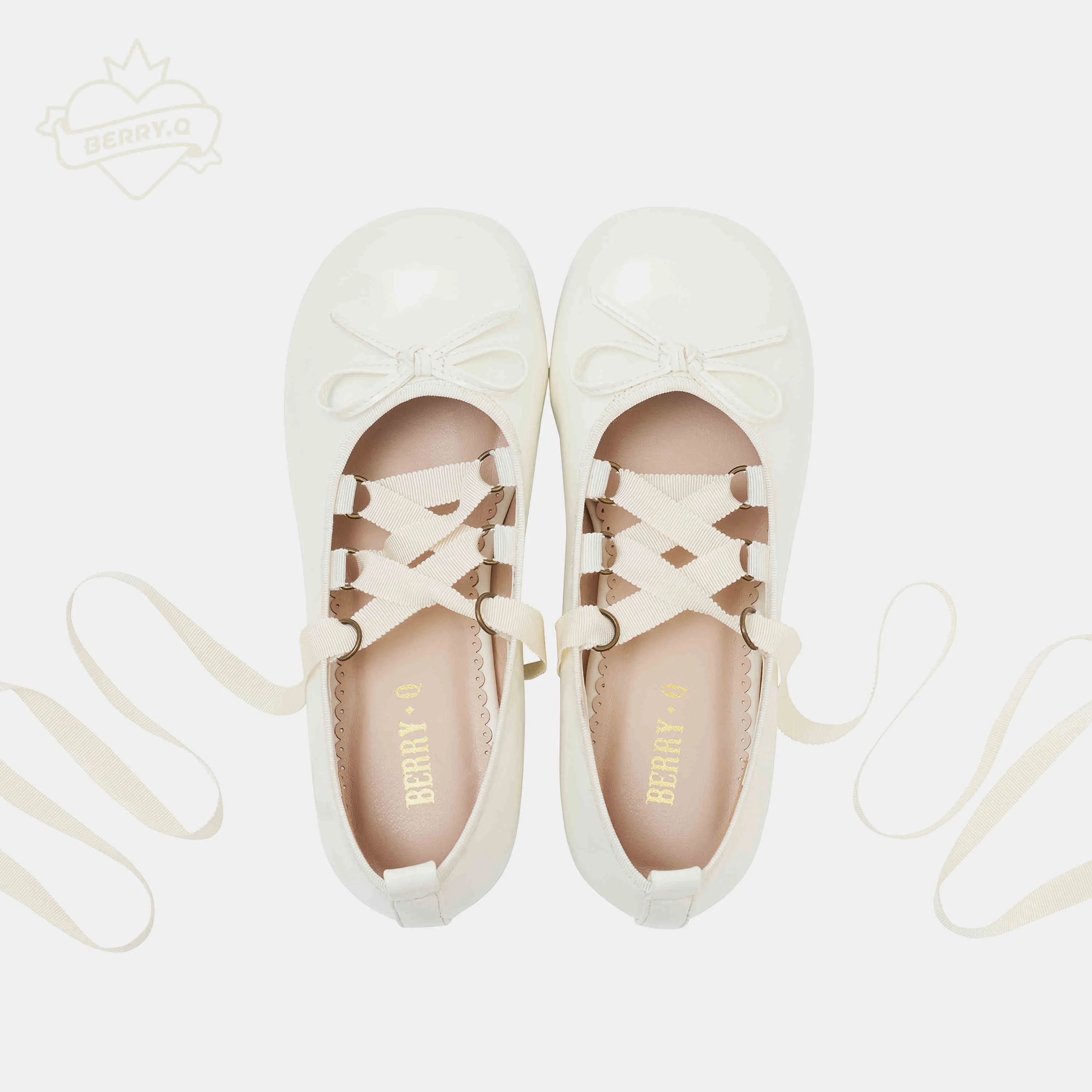 Detachable Strap Bow Ballet Shoes - Image 10
