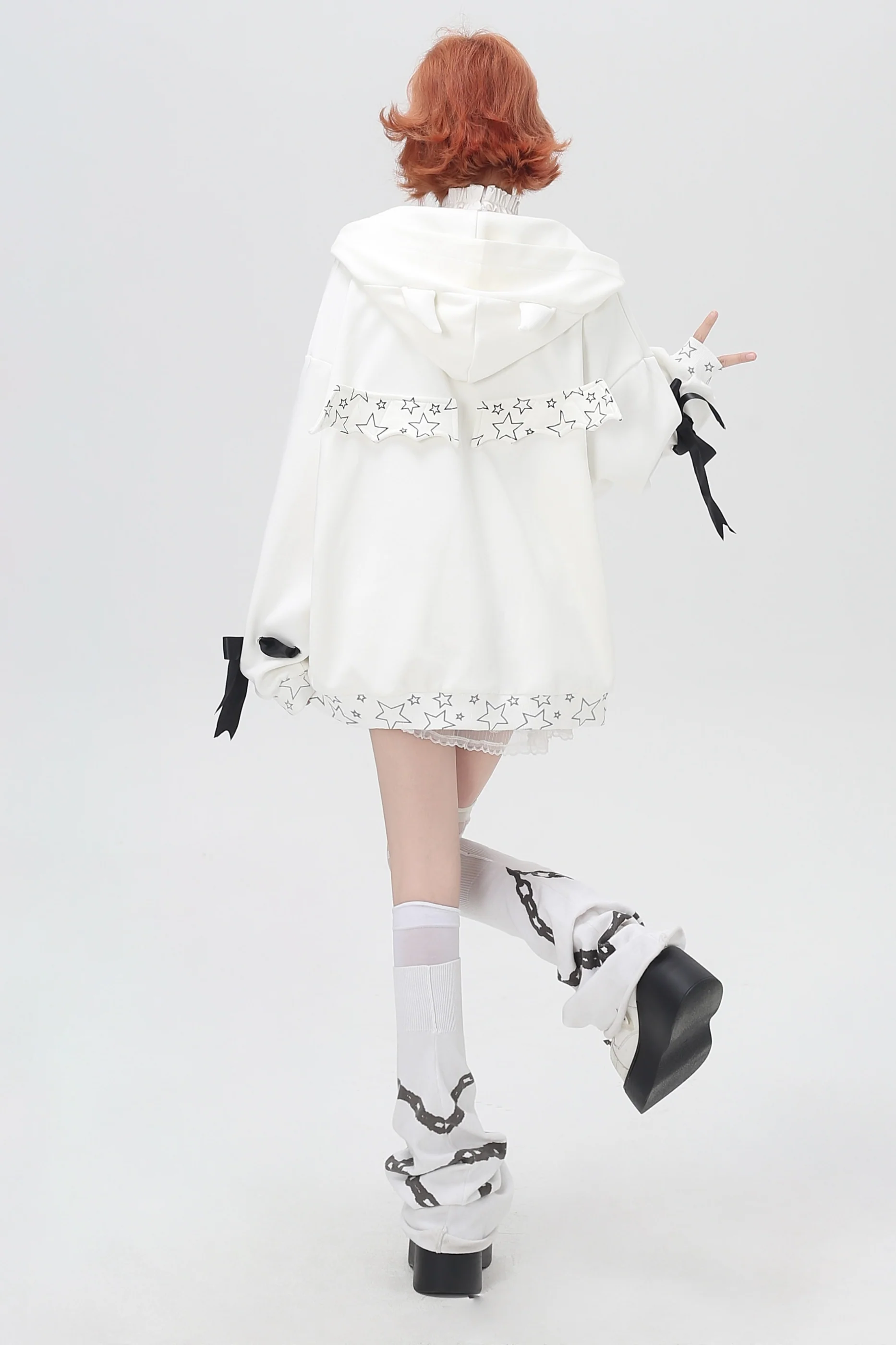 Devil Girl 3D Wings Hooded Jacket - Image 8