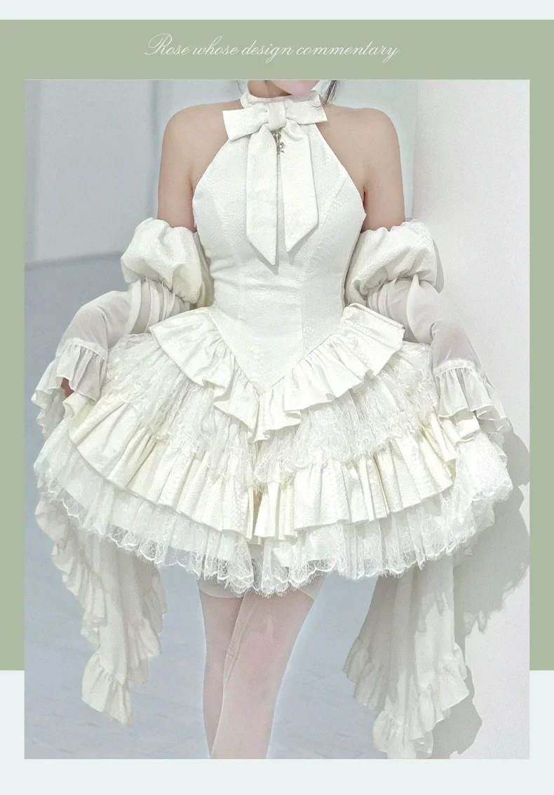 Gothic Lolita JSK Dress Snake Print Slimming Backless Dress - Image 2