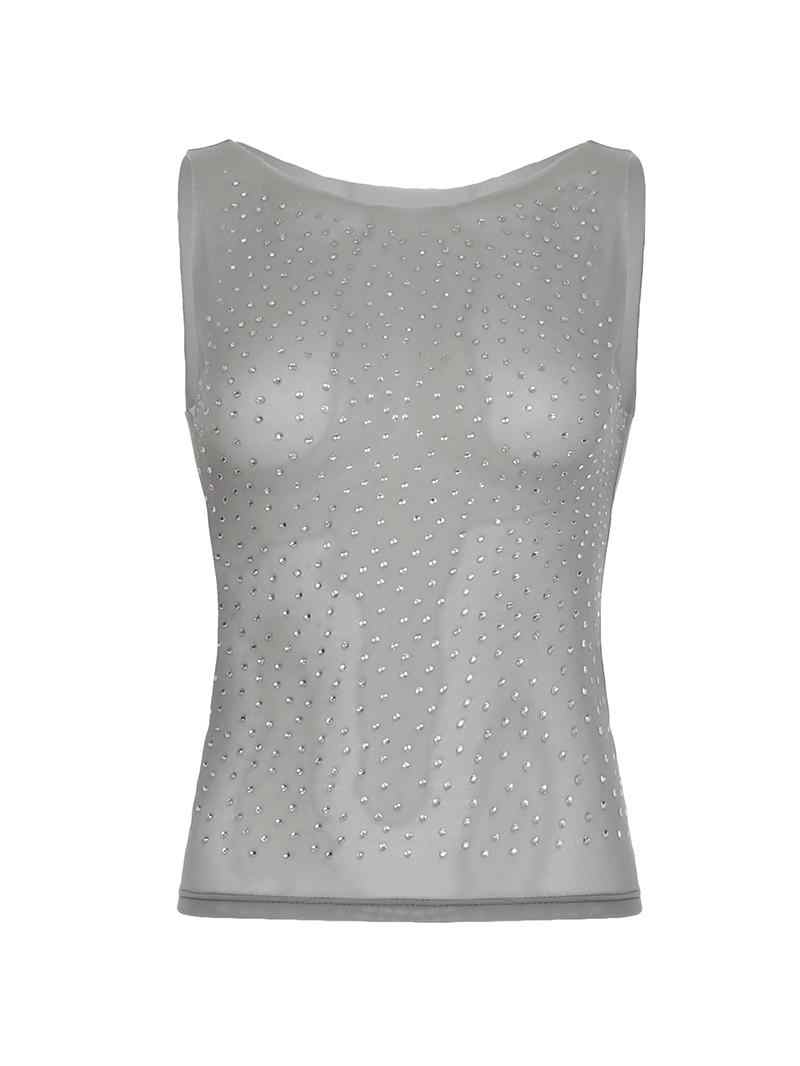 Diamond See-through Mesh Vest - Image 4