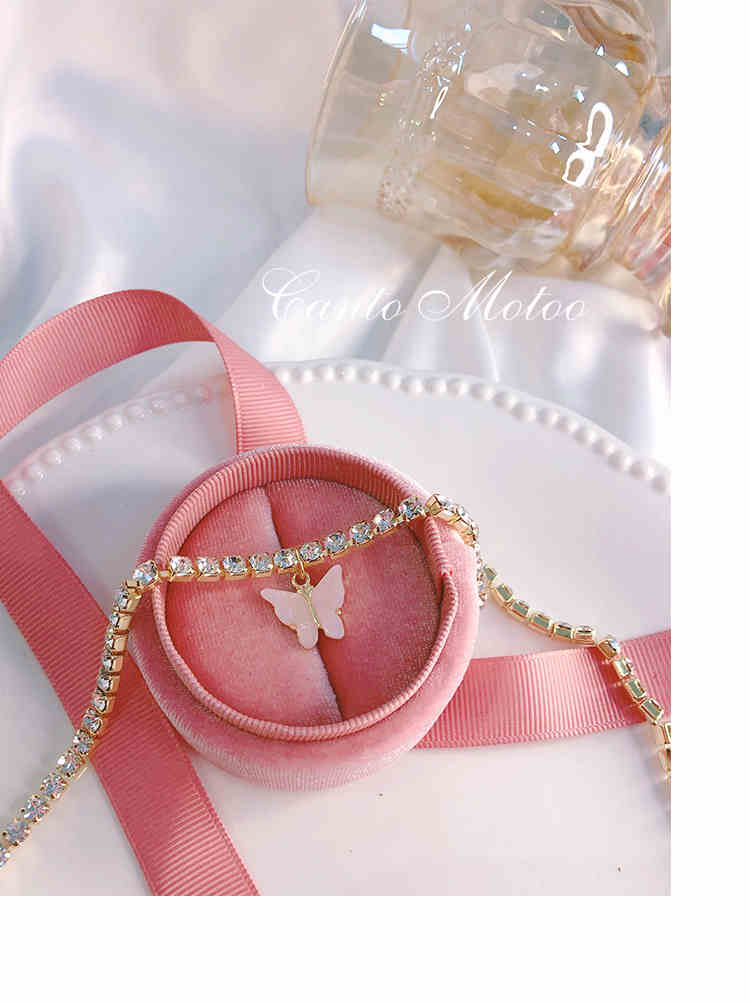 Diamonds Butterfly Chain Choker - Image 6