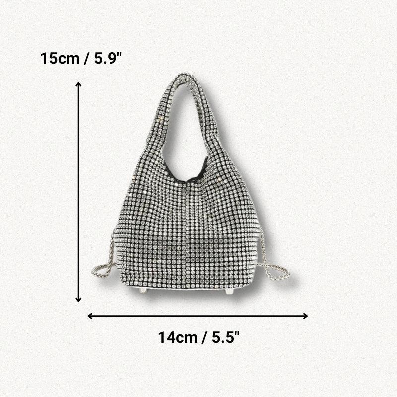 Disco Cowgirl Silver Rhinestone Handbag - Image 8