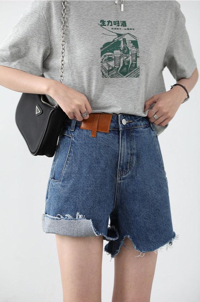 Distressed Jean Shorts - Image 5