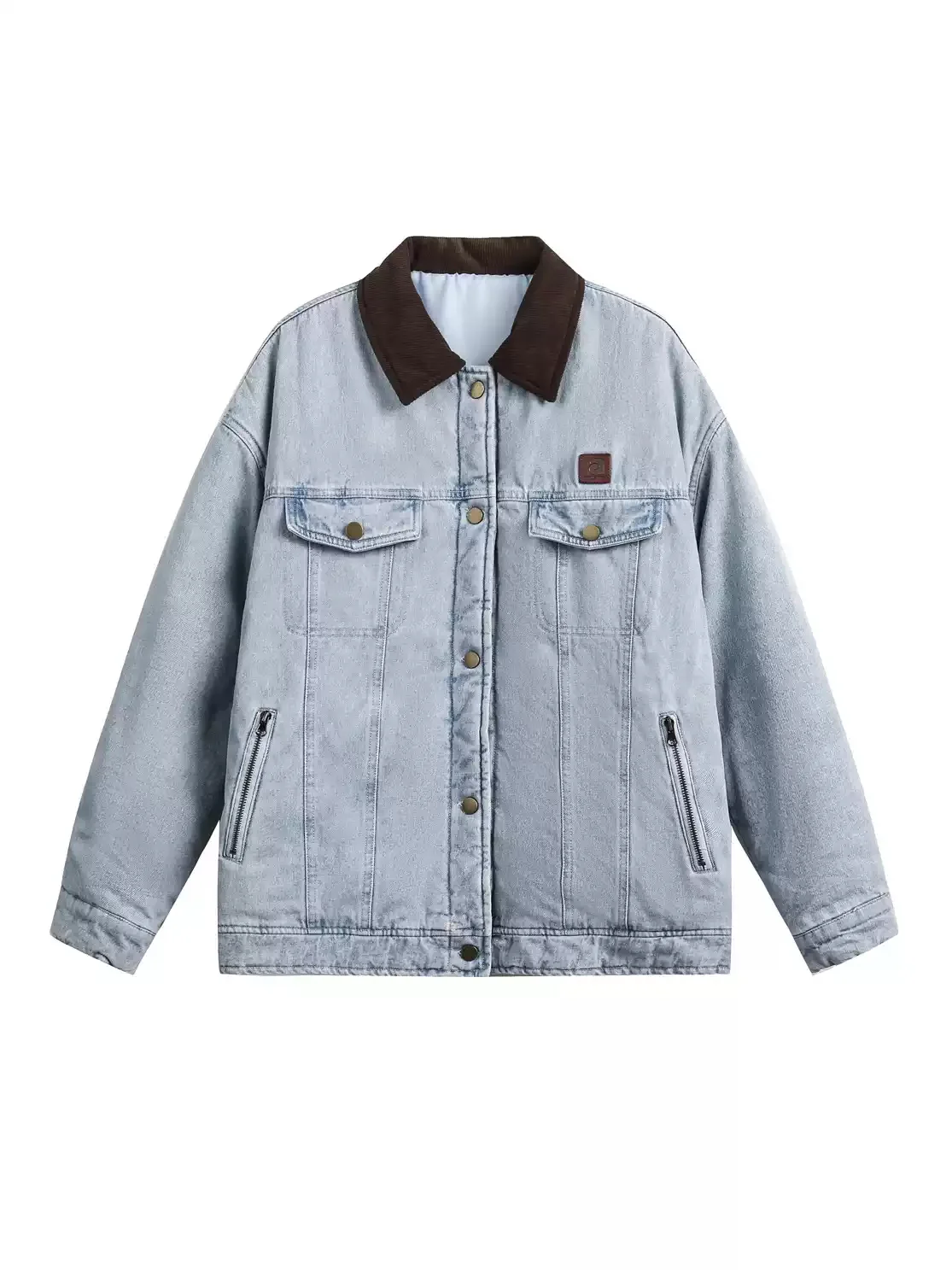 Distressed patchwork embroidered denim cotton jackets - Image 5