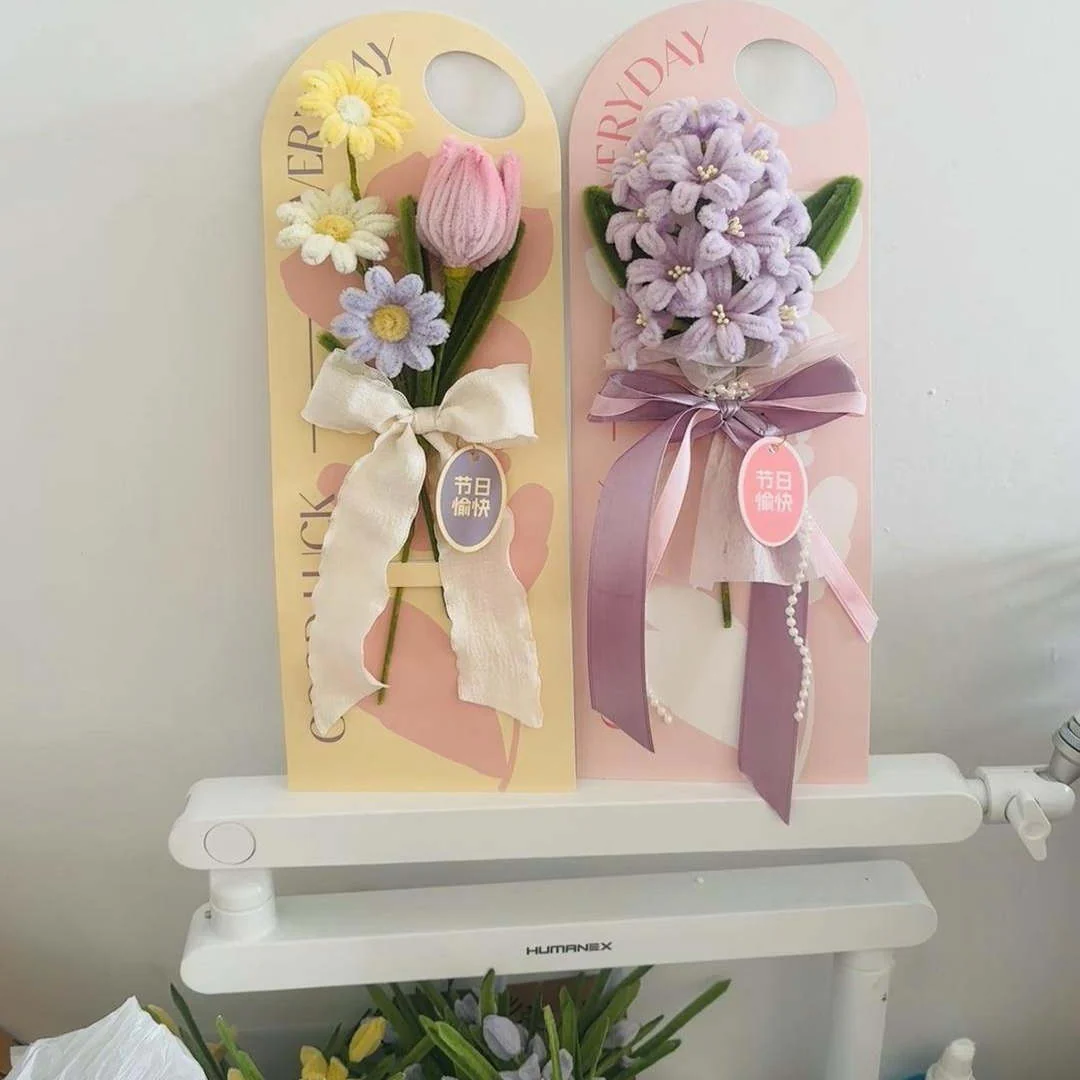 diy twisting flowers stick card - Image 2