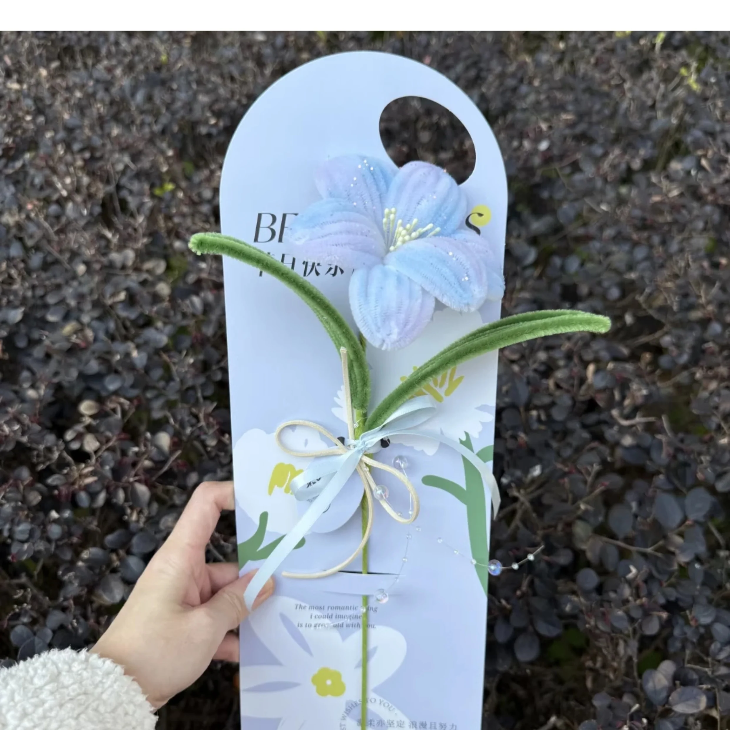 diy twisting flowers stick card - Image 4