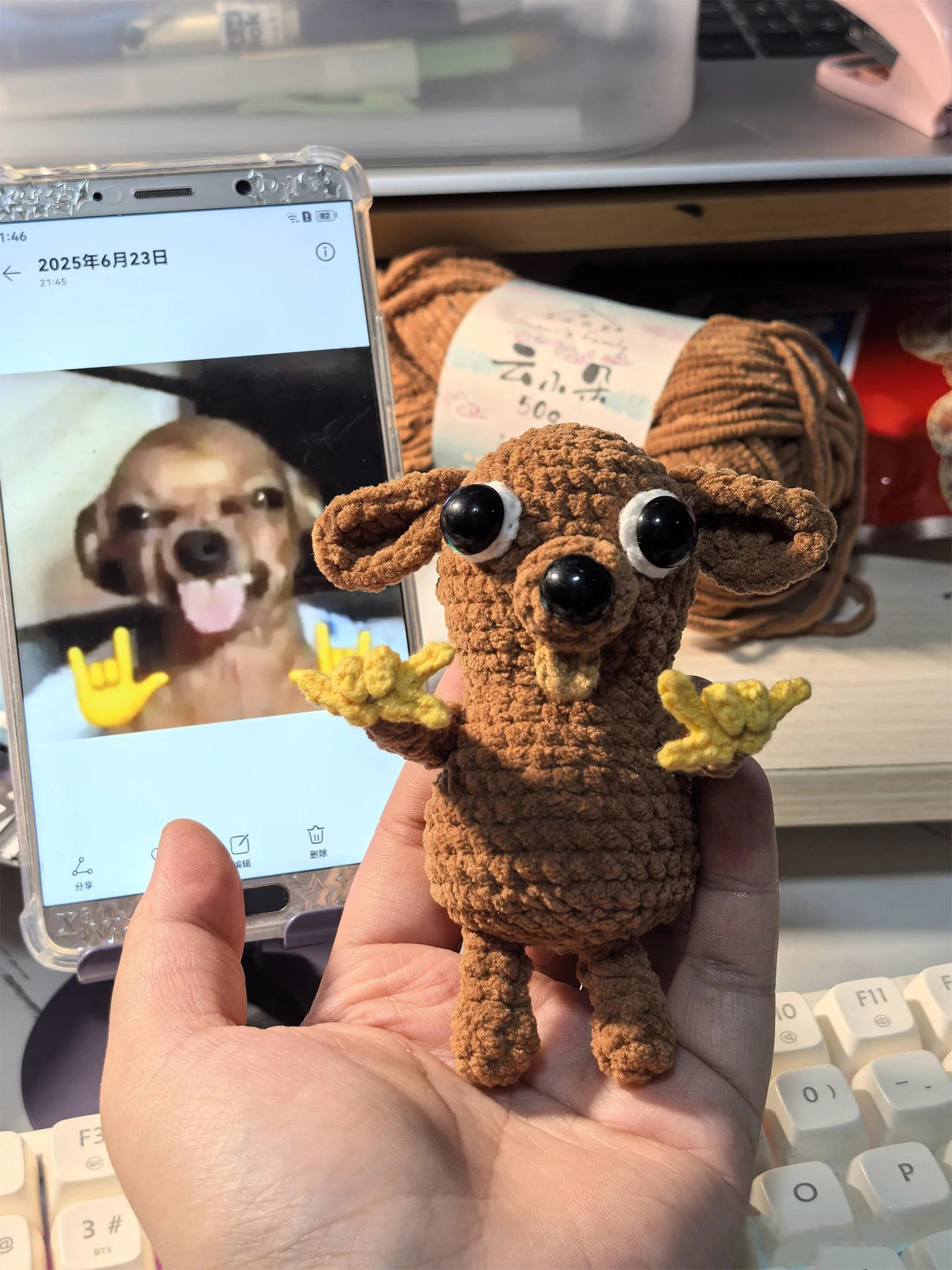 diy wool Chihuahua doll kit - Image 2
