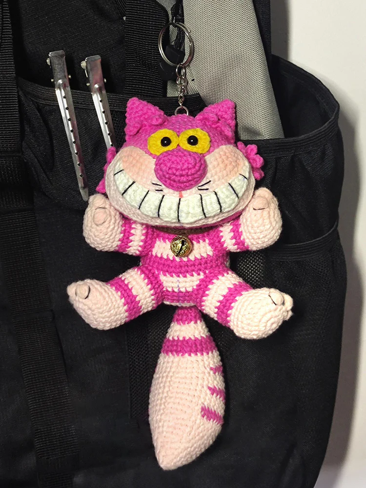 diy Wool crochet doll Cheshire cat - Image 2