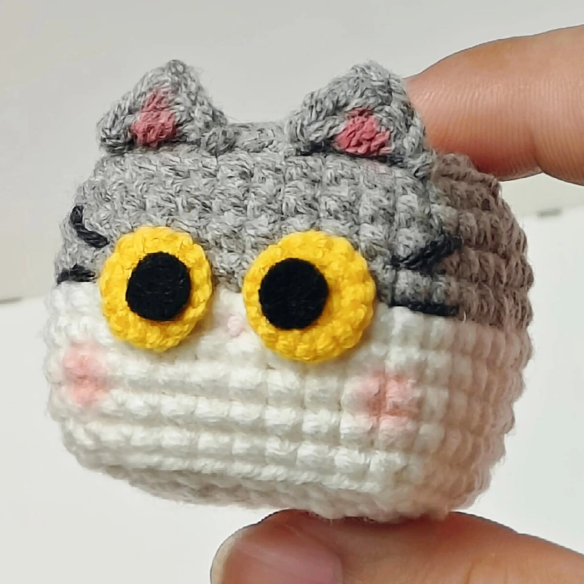 diy wool cute little black cat material bag - Image 3