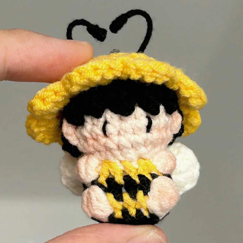 DIY wool cute strawberry pendant - Image 4