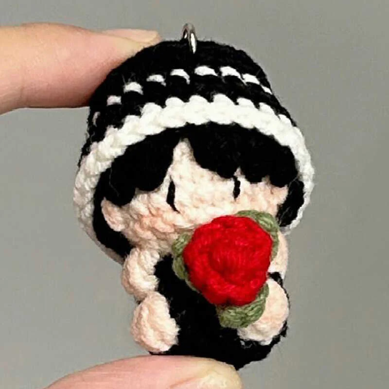 DIY wool cute strawberry pendant - Image 6