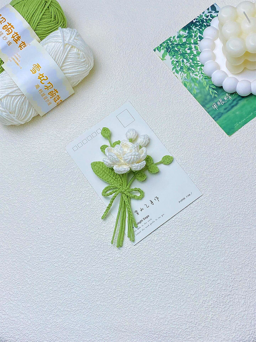 diy wool Mini jasmine card - Image 2