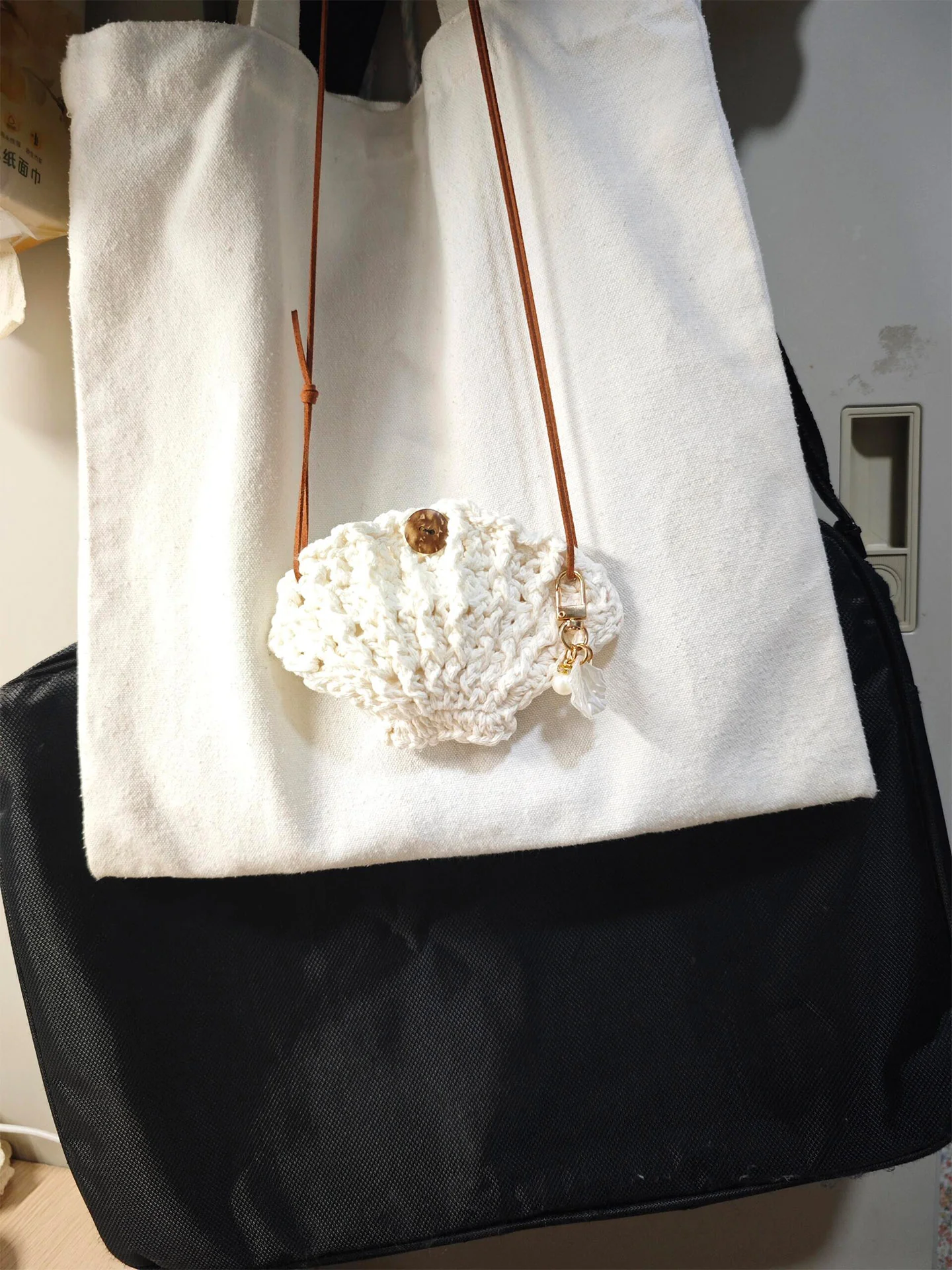 diy wool mini shell bag - Image 2