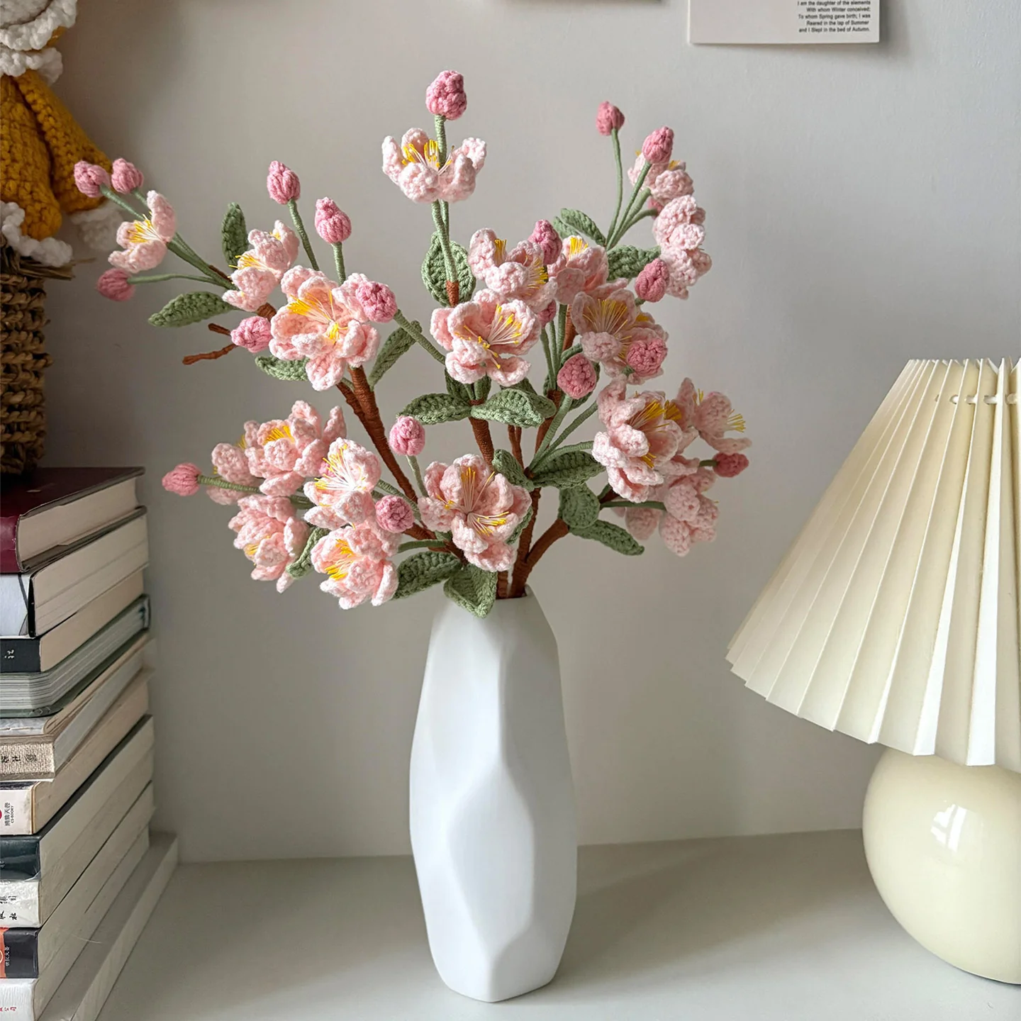 diy woolen begonia flower