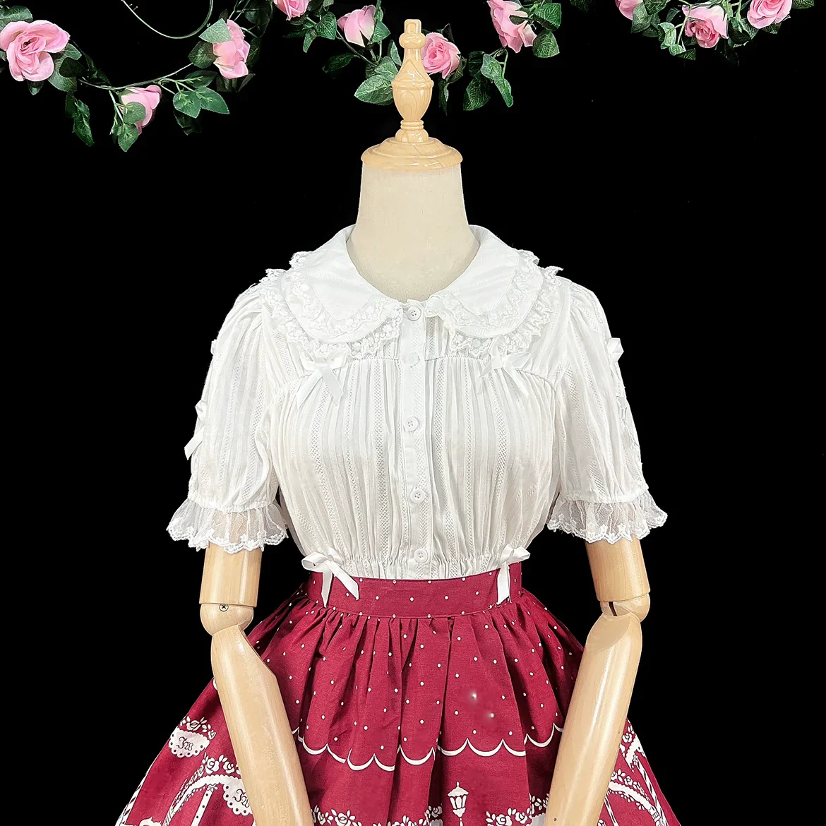 Sweet Lolita Shirt Doll Collar Blouse High-waisted - Image 11