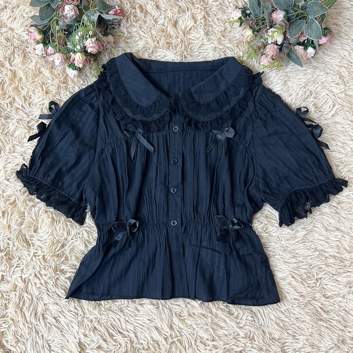 Sweet Lolita Shirt Doll Collar Blouse High-waisted - Image 24