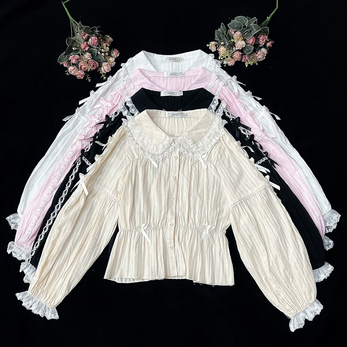 Sweet Lolita Shirt Doll Collar Blouse High-waisted - Image 35