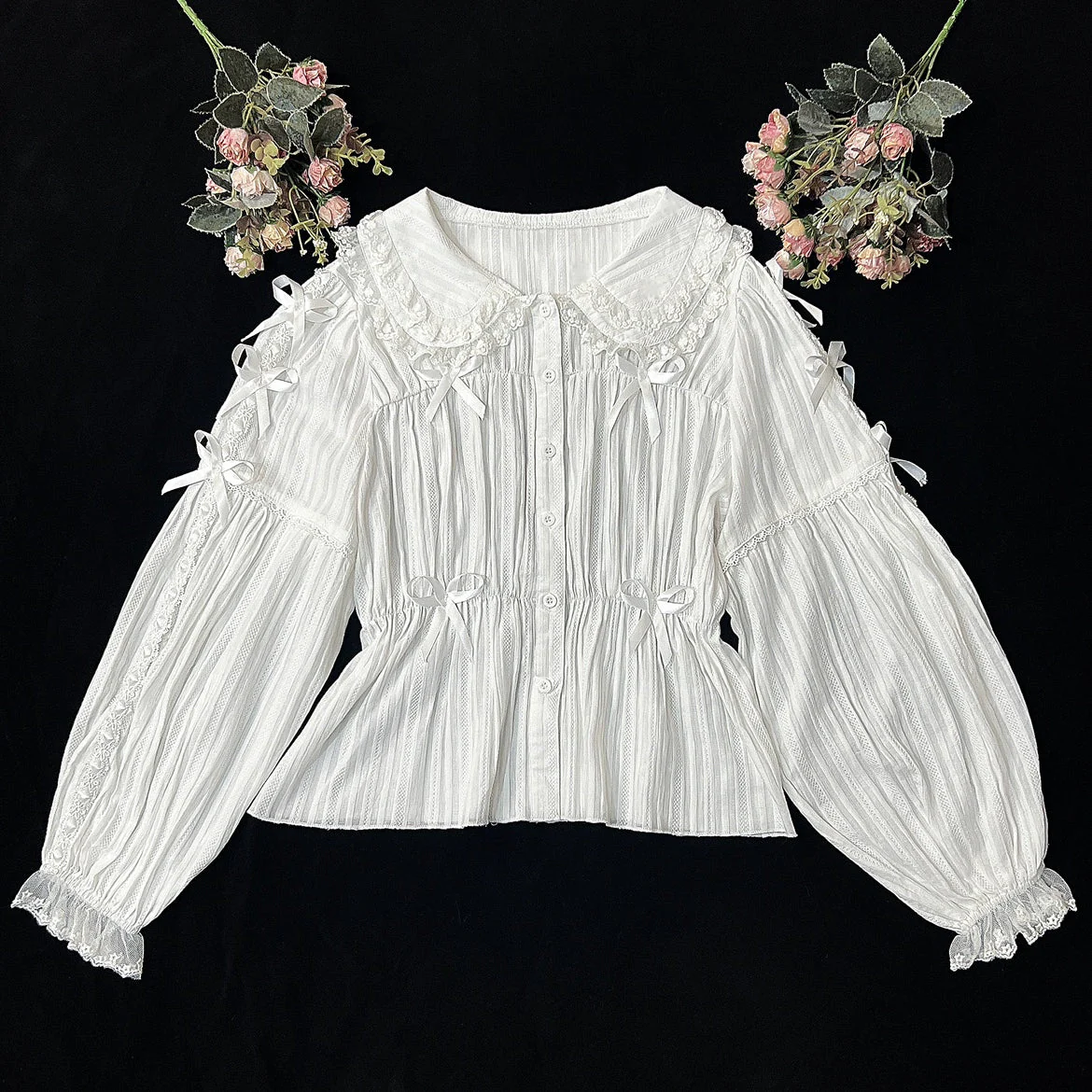 Sweet Lolita Shirt Doll Collar Blouse High-waisted - Image 42