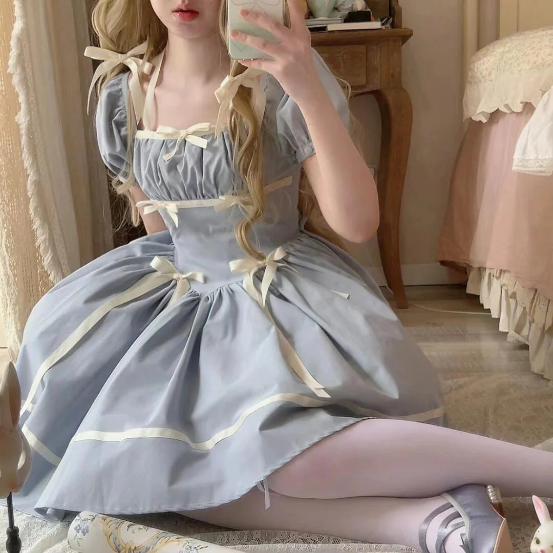 Doll Bows Straps Dress