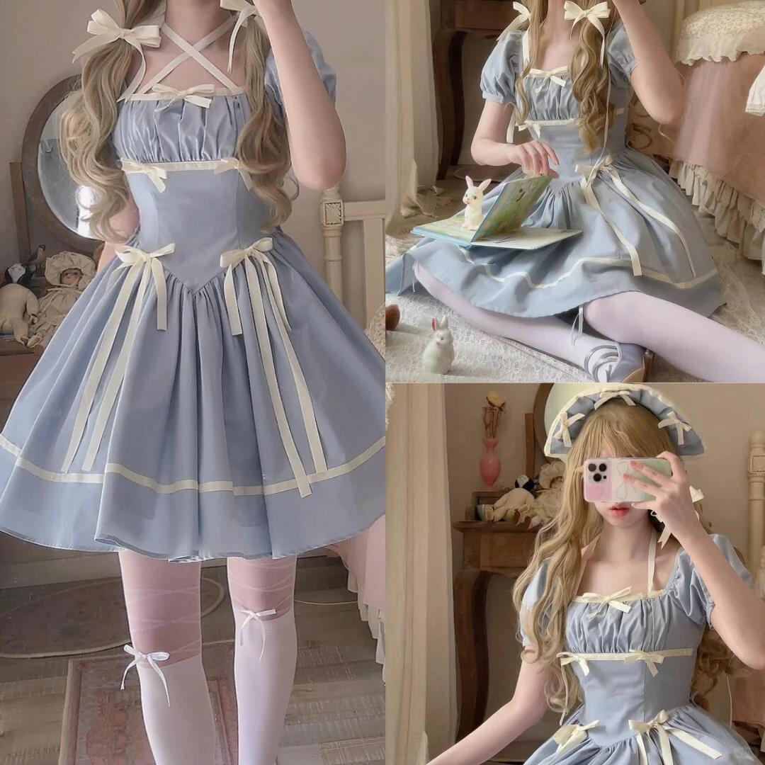 Doll Bows Straps Dress - Image 3