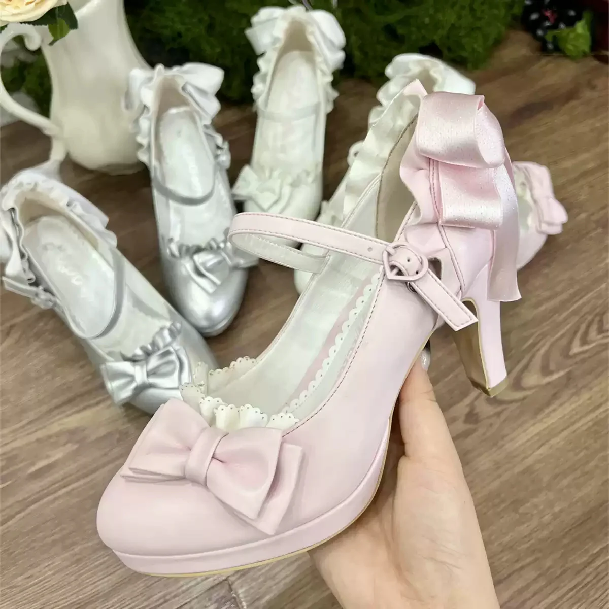 Doll Flower Marriage High-heeled Lolita Shoes - Image 3