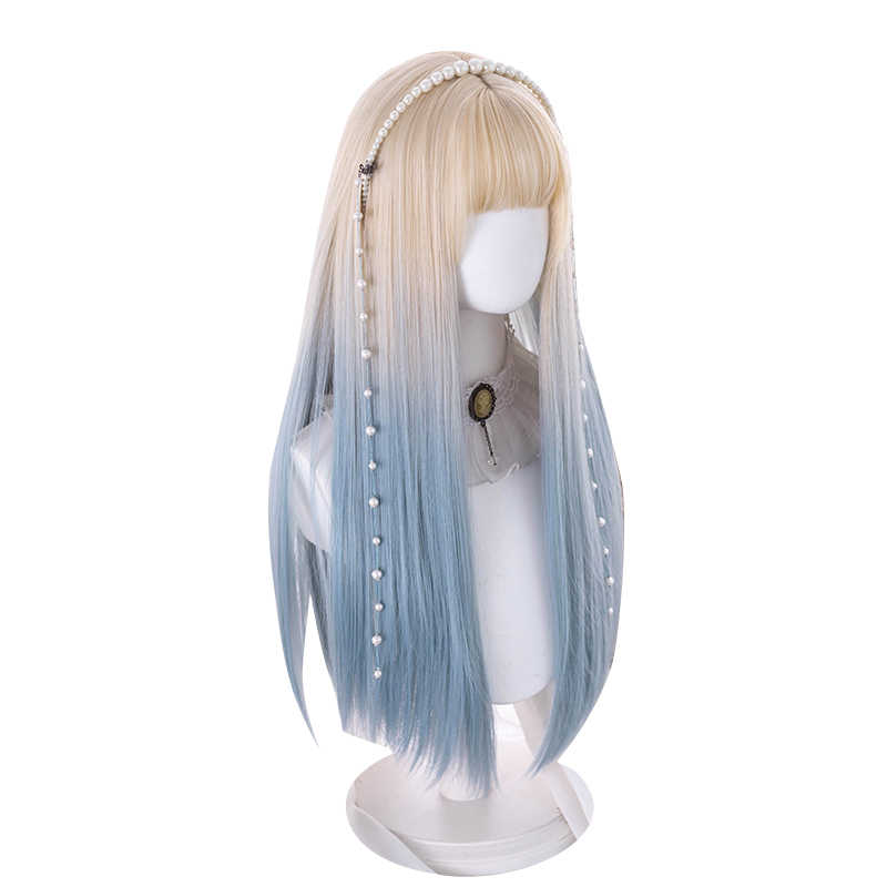 Doll Gradient Natural Long Straight Wig - Image 5