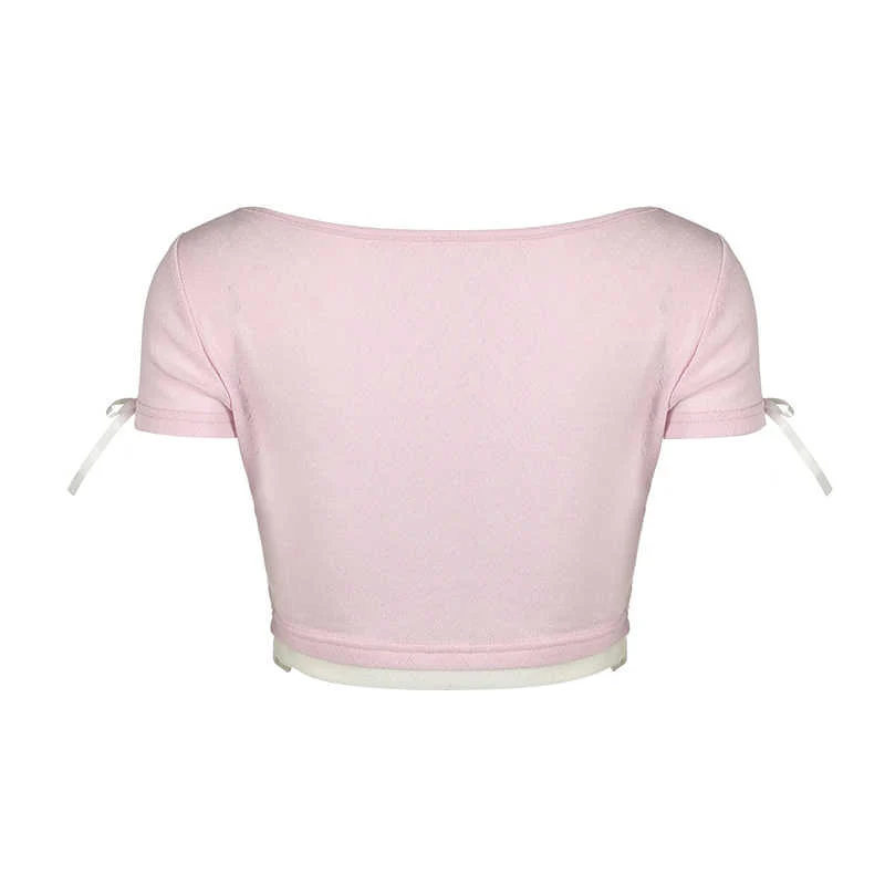 Dollete Bow Chic Crop Top - Image 2
