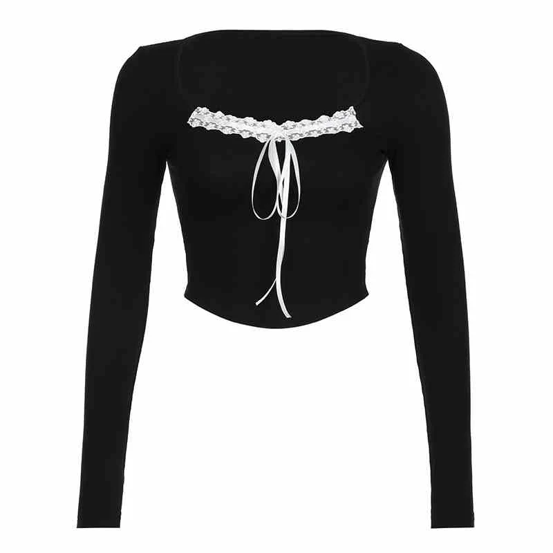 Dollete Ribbon Bow Long  Sleeves Top - Image 5