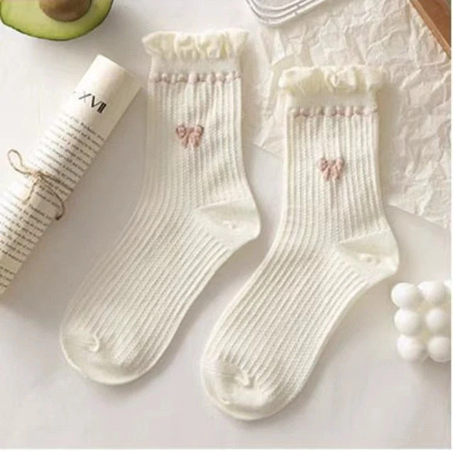 Dollette Floral Lace Socks - Image 7