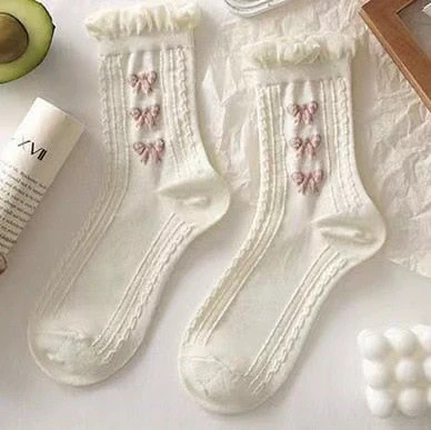 Dollette Floral Lace Socks - Image 3