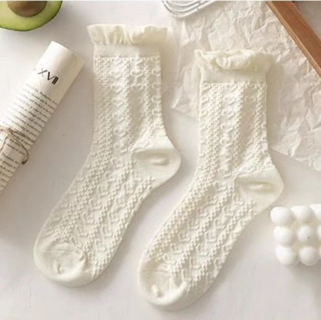 Dollette Floral Lace Socks - Image 8
