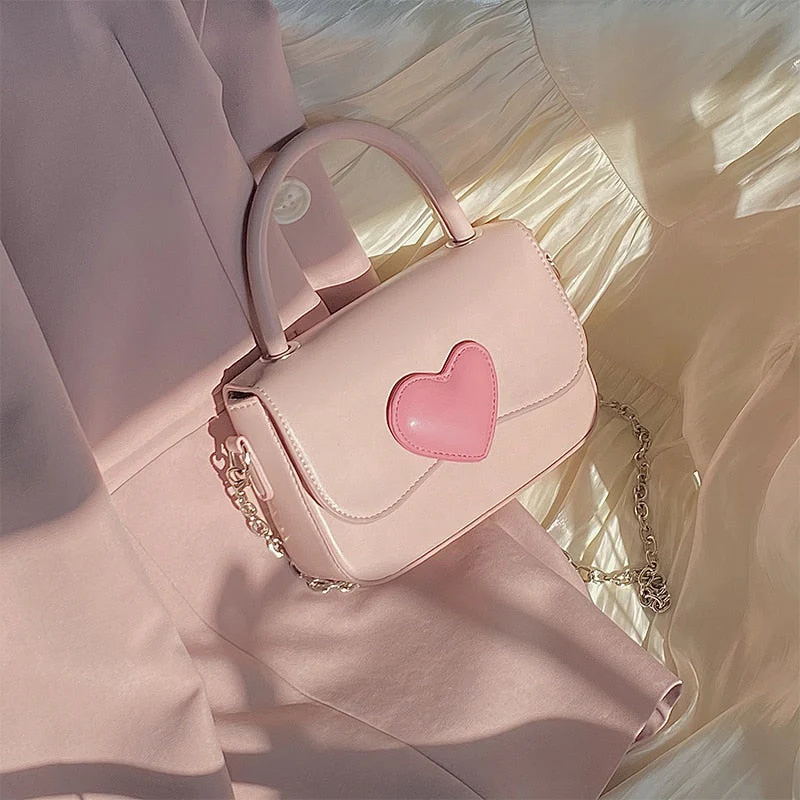 Dollette Kawaii Pink Heart Girly Handbag - Image 10