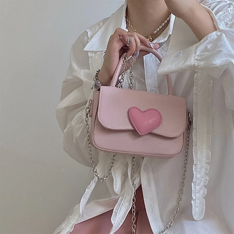 Dollette Kawaii Pink Heart Girly Handbag - Image 18