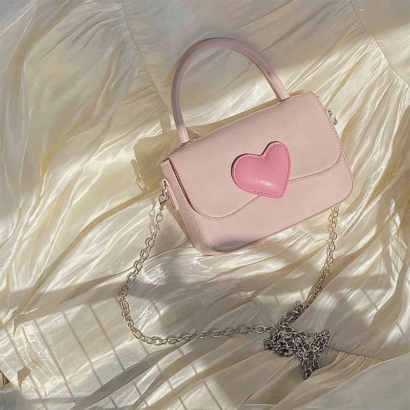 Dollette Kawaii Pink Heart Girly Handbag - Image 22