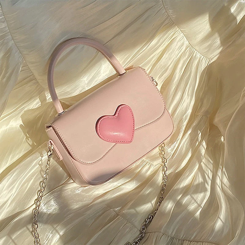 Dollette Kawaii Pink Heart Girly Handbag - Image 26